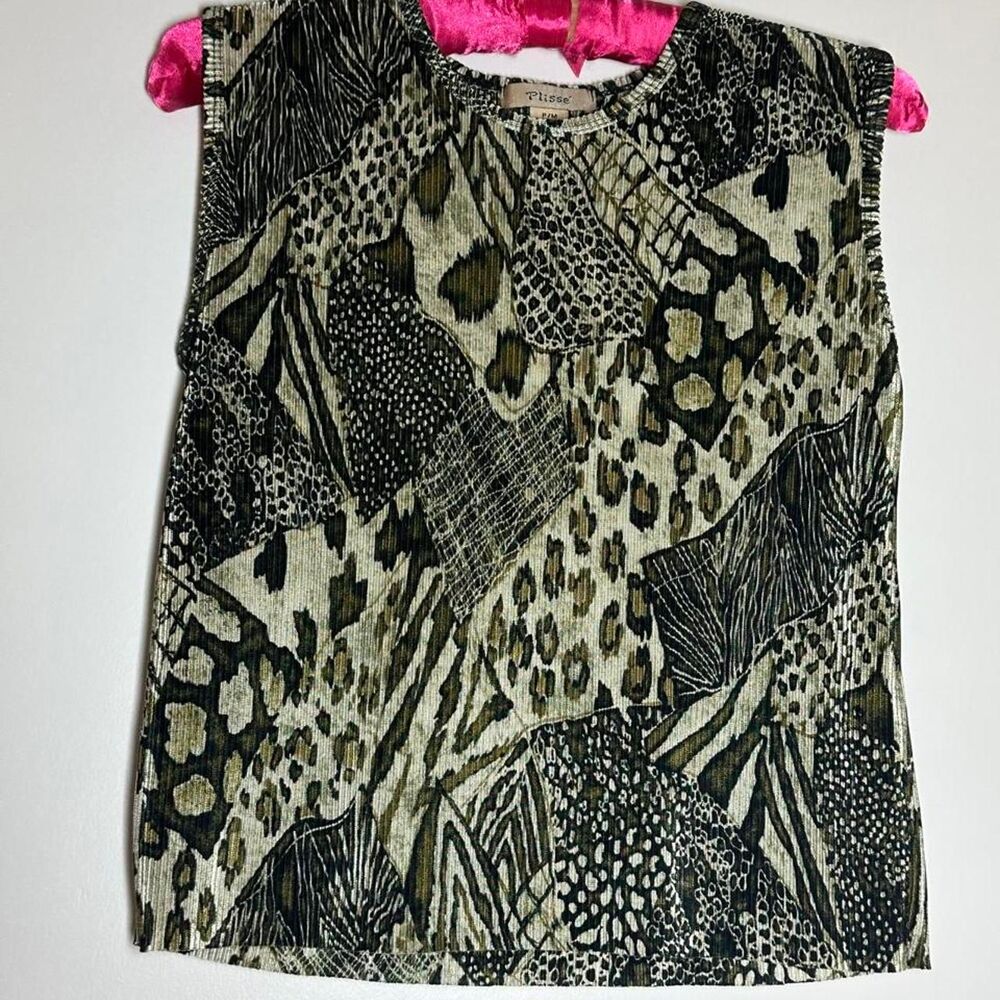 Plisse Women's multi Blouse